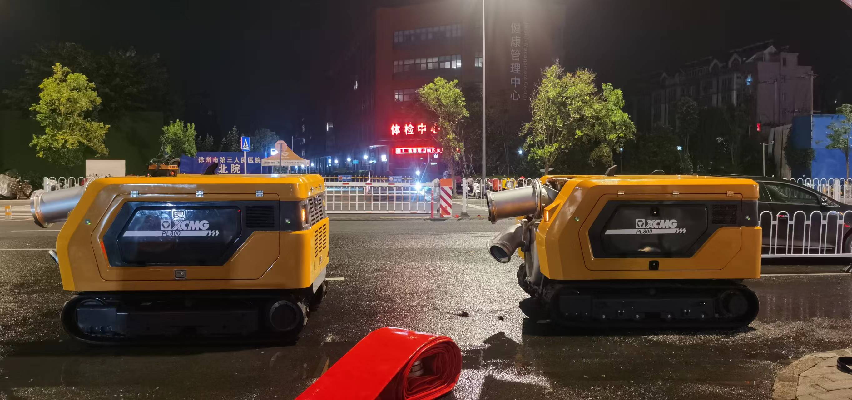 徐工排澇機器人緊急馳援，多處澇區“治水先鋒”